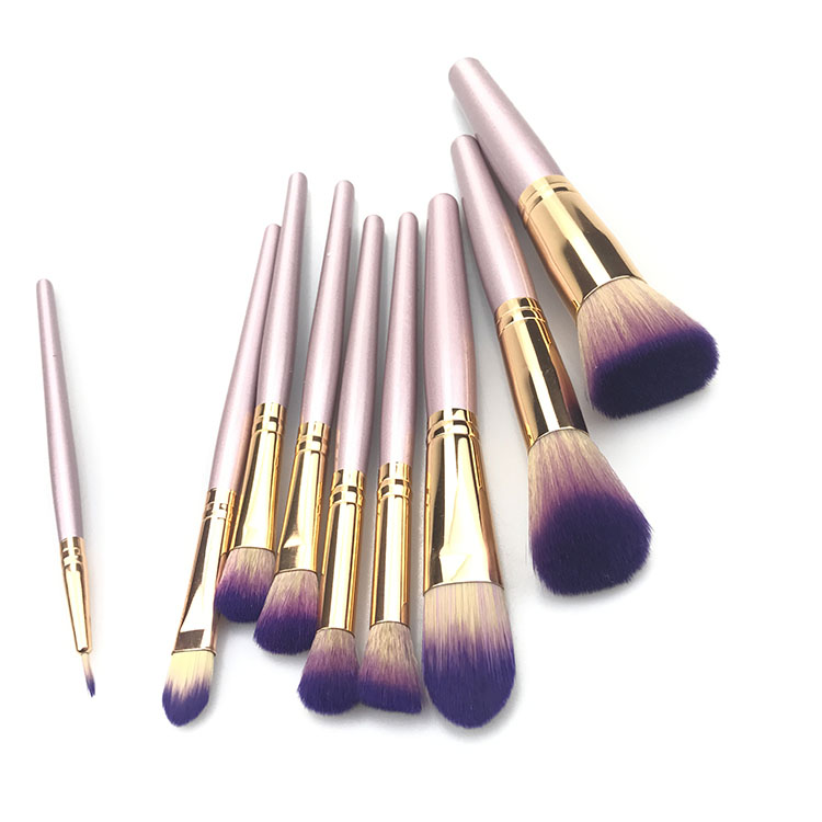 Purple Fashion 9 Piece Cosmetic Makeup Brush,Foundation Powder Brush,Eye Shadow Brush