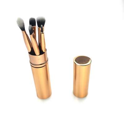 Full set of 5 shadow brush rose gold makeup tools pro Eye Makeup set